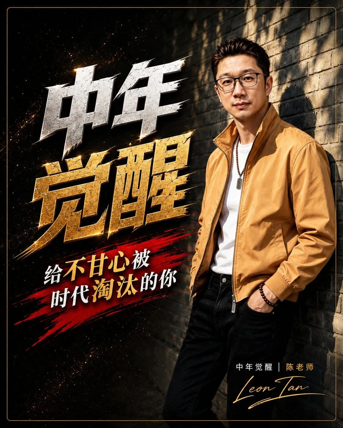 中年觉醒|陈老师 Leon Tan:给不甘心被时代淘汰的你